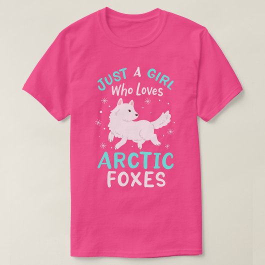 北極キツネ北極キツネ恋人1 Tシャツ (デザイン正面)