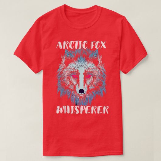 北極キツネ南極ささやき動物キツネ部族 Tシャツ (デザイン正面)