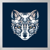 北極キツネ印刷可能ウォールアート | デジタルダウンロード ポスター (正面)