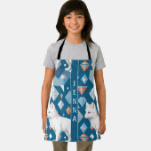 北極キツネ幾何カラフルカスタム エプロン (インサイチュ)