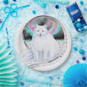 北極キツネ水カラーインク ペーパープレート (パーティー)