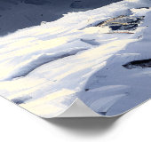 北極キツネ絵を描ズ ポスター (角)