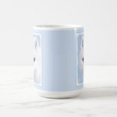 北極キツネ絵画ズ – オリジナル野生生物アート コーヒーマグカップ (中央)