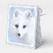 北極キツネ絵画ズ – オリジナル野生生物アート フェイバーボックス (裏面サイド)