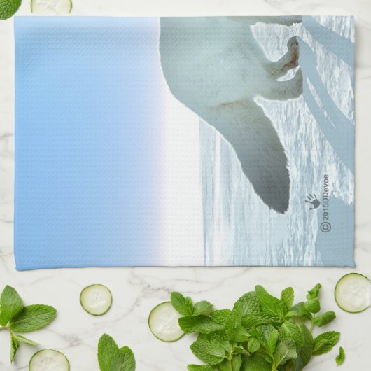 北極キツネ キッチンタオル (折り畳み)