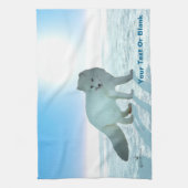 北極キツネ キッチンタオル (縦)