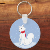 北極キツネ キーホルダー (正面)