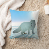 北極キツネ クッション (ブランケット)