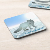 北極キツネ コースター (左側)