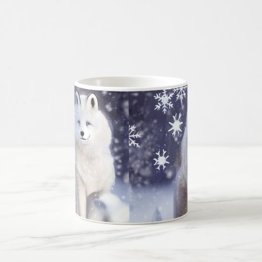 北極キツネ コーヒーマグカップ (中央)