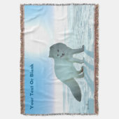 北極キツネ スローブランケット (正面縦)