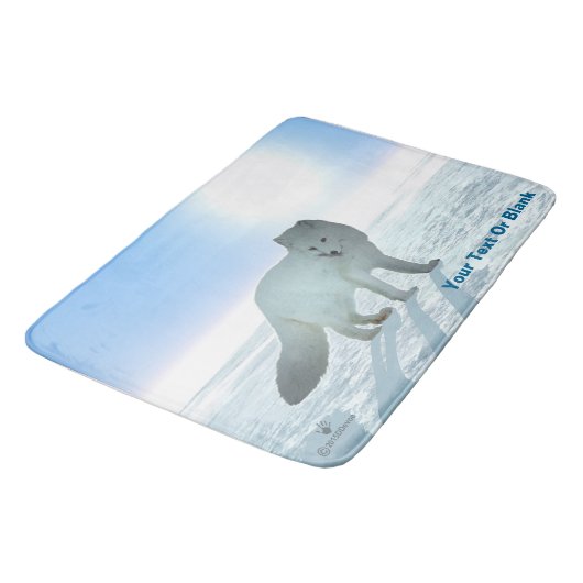 北極キツネ バスマット (アングル)
