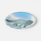 北極キツネ ペーパープレート (アングル)