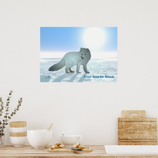 北極キツネ ポスター (キッチン)
