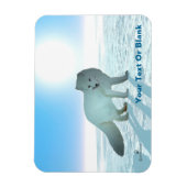 北極キツネ マグネット (縦)