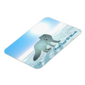 北極キツネ マグネット (左側)