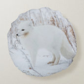 北極キツネ ラウンドクッション (裏面)