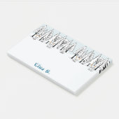 北極キツネ – 冬の風景 – 雪の文字 ポストイット (アングル)