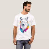 北極キツネ Tシャツ (正面フル)