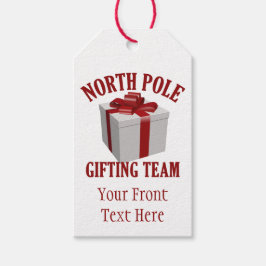 北極ギフトチームカスタムギフトラベル ギフトタグ