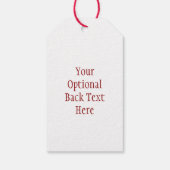 北極ギフトチームカスタムギフトラベル ギフトタグ (裏面)