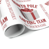 北極ギフトチームカスタム紙 ラッピングペーパー (ロールコーナー)