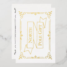 北極ギフト証明書 白