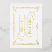 北極ギフト証明書 白 箔シーズンカード (正面)