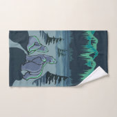 北極クマのタオルセット - くまのアートタオル バスタオルセット (ハンドタオル)