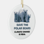 北極クマを救え セラミックオーナメント (右)