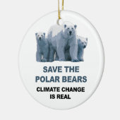 北極クマを救え セラミックオーナメント (左)