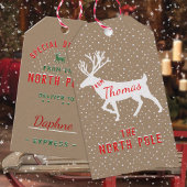 北極クラフトギフトからの特別な配達ラベル ギフトタグ