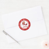 北極クリスマスからの特別な配達 ラウンドシール (封筒)