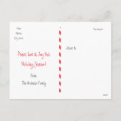 北極クリスマスカードはがき シーズンポストカード (裏面)