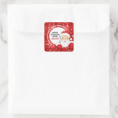 北極クリスマスステッカーからの特別な配達 スクエアシール (バッグ)