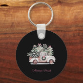 北極クリスマスツリーファーム常時フレッシュクリスマスW キーホルダー (正面)