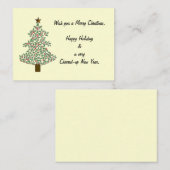 北極クリスマスツリー ノートカード (正面/裏面)