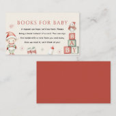 北極クリスマスデリバリーブックベビー エンクロージャーカード (正面/裏面)