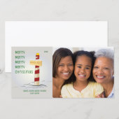 北極クリスマスフォトカード シーズンカード (正面/裏面)