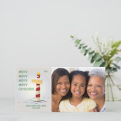 北極クリスマスフォトカード シーズンカード (スタンド正面)