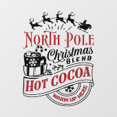 北極クリスマスブレンドワードアート ウィンドウサイン (シート)