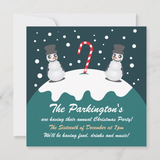 北極クリスマス招待状 招待状 (正面)