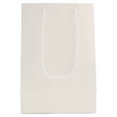 北極クリスマス表現配信赤ちゃんシャワー ミディアムペーパーバッグ (裏面)