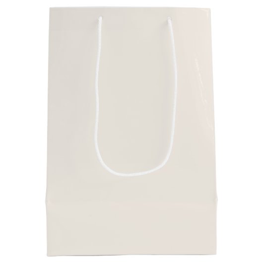 北極クリスマス表現配信赤ちゃんシャワー ミディアムペーパーバッグ (裏面)