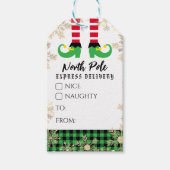 北極クリスマス ギフトタグ (正面)