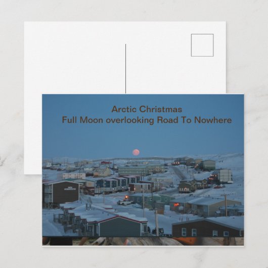 北極クリスマス ポストカード (正面/裏面)