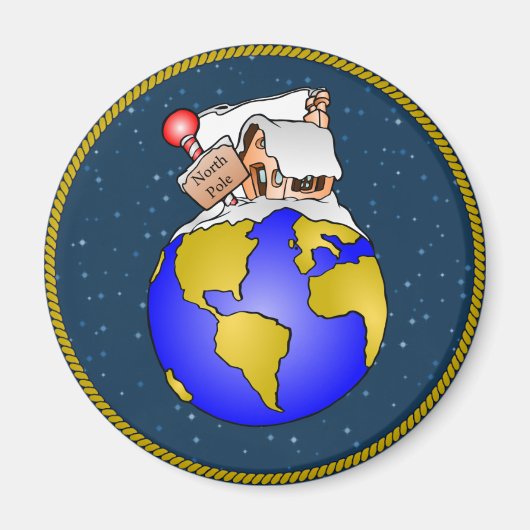 北極クリスマス マグネット (正面)