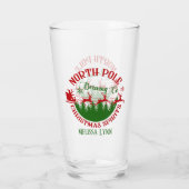 北極クール醸造会社クリスマスの名前を追加 タンブラーグラス (裏面)