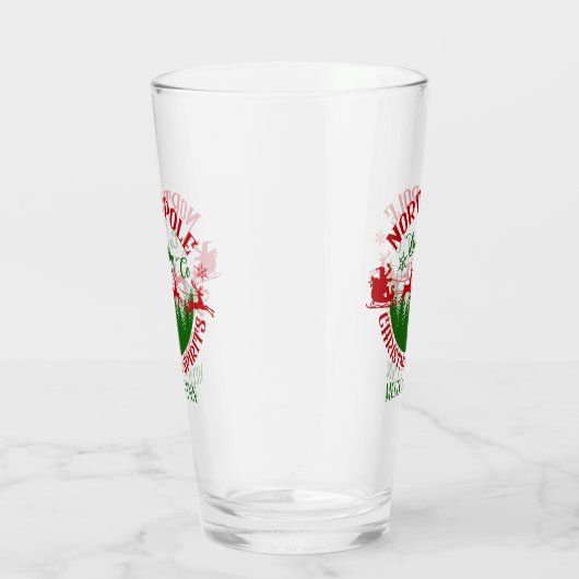 北極クール醸造会社クリスマスの名前を追加 タンブラーグラス (右)