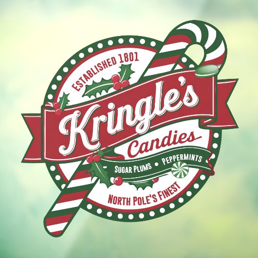 北極ク素晴らしリングルのキャンディーズヴィンテージ ウィンドウサイン (シート3)